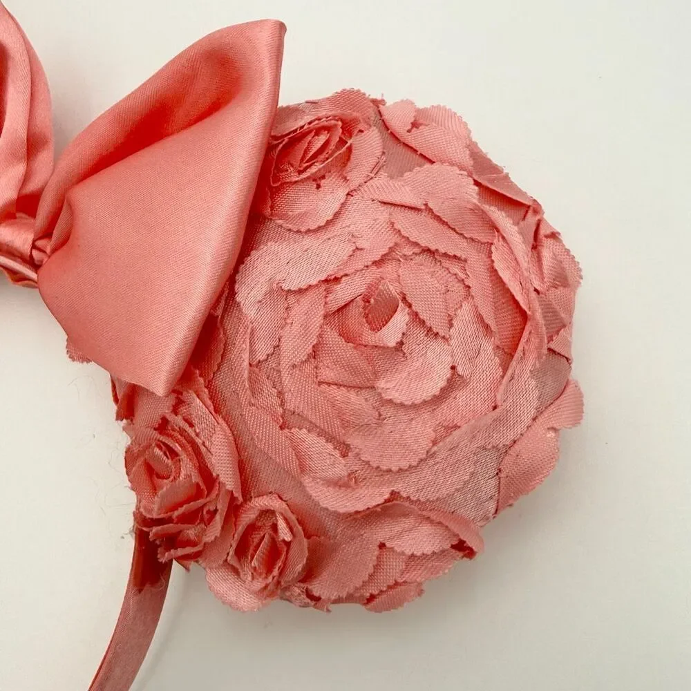 Disney Ears Pink Petals and Bow Standard Size